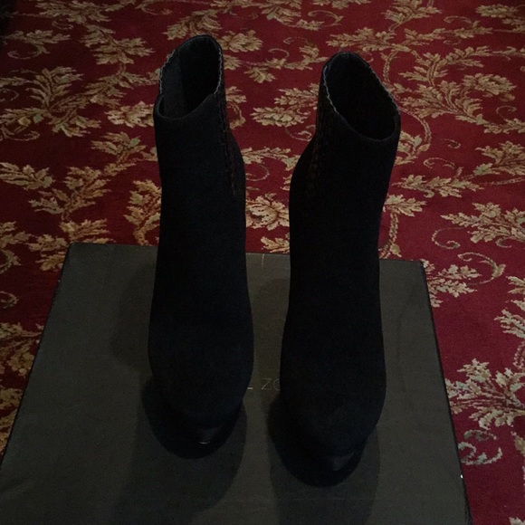 Rachel Zoe suede high heel booties - Picture 2 of 4